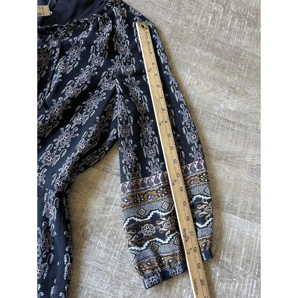 Madewell Floral Lace Up Mini Dress Womens Size 8 NWT Boho Peasant Cottagecore - Picture 10 of 14